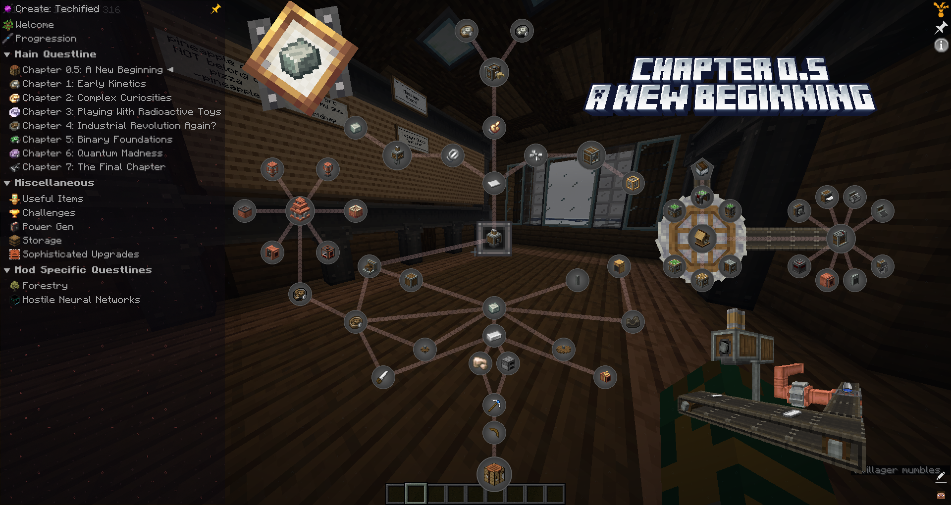 the devs working on chapter 0.5 for create techified